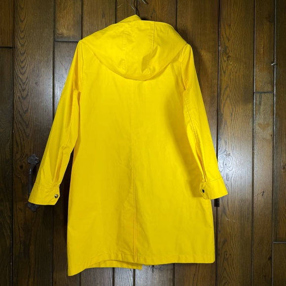 J. Crew Bright Yellow Rain Jacket / Trench Coat (S) - Picture 5 of 12
